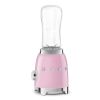 Smeg PBF01PKUK 50's Style Mini Personal Blender & Smoothie Maker in Pink