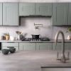 Caple C789G 88 cm Gas On Glass Hob 5 Burner with Cast Iron Supports - Black/Stainless Steel