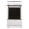 Statesman LEGACY50GSLF 50cm Wide, Enamel Lid, Single Cavity Gas Cooker, 4 Zones In White