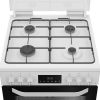 Hotpoint HDG6GDCW Gas Cooker with Double Oven, White, A+ Rated