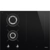 Smeg PM3643D 65 cm Classic Mixed Fuel Gas + Induction Hob, Black