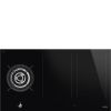 Smeg PM3953D 90 cm Classic Mixed Fuel Gas + Induction Hob, Black