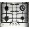 Hotpoint PPH60GDFIXUK 60CM Flame Control Gas on Metal Hob - Stainless Steel - Cast Iron Supports