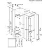 AEG NSC8M192DS Integrated Extra Tall Fridge Freezer, AI CoolAssist, 70:30 Split, D Energy