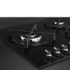 Smeg PV395LN 90cm 5 Burner Gas on Glass Hob, Black