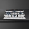 Smeg PX364L Classic 60cm 4 Burner Gas Hob, Stainless Steel