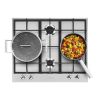 Smeg PX364L Classic 60cm 4 Burner Gas Hob, Stainless Steel