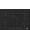 Smeg PX375MB 73cm Wide 5 Burner Gas Hob - Matte Black