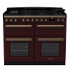 Rangemaster ESDLB110DFPBOR/AB1 110cm Dual Fuel Range Cooker BC Bordeaux /Antique Brass A-Rated