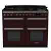 Rangemaster ESDLB110DFPBOR/CM1 110cm Dual Fuel Range Cooker BC Bordeaux /Chrome A-Rated