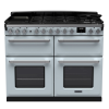 Rangemaster ESDLB110DFPMSB/CM1 110cm Dual Fuel Range Cooker BC Misty Blue /Chrome A-Rated