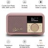 Roberts-Radio REV-PETITE2DP Revival Petite 2 DAB/DAB+/FM Bluetooth Portable Radio - Dusky Pink