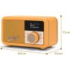 Roberts-Radio REV-PETITE2SY Revival Petite 2 DAB/DAB+/FM Bluetooth Portable Radio - Sunburst Yellow