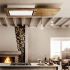 Elica LULL-AT-NAT-DO 120cm Wide Ceiling Integrated - Natural Oak Finish - A Rated, Duct Out Version