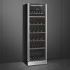 Smeg SCV115G Full Height Wine Freestanding Cooler, Stainless Steel