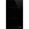 Smeg SE232TD 30cm Ceramic Domino 2 Zone Hob, Black