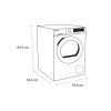 Sensis TDHF018A2W 8kg Heat Pump Tumble Dryer - White - A+ Rated