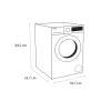 Sensis WMF01814AW 8kg Washing Machine with 1400 rpm - White - A Rated