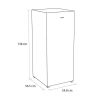 Sensis RFTLF01Z54EW 54.8cm Low Frost Tall Freezer - White - E Rated