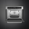 Smeg SF4400MCX1 Cucina 45cm Compact Built-In Oven & Microwave, Stainless steel