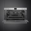 Smeg SFPR9301TX 90cm Wide, Reduced Height Classic Pyrolytic Oven Stainless Steel