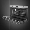 Smeg SFPR9301TX 90cm Wide, Reduced Height Classic Pyrolytic Oven Stainless Steel