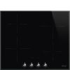 Smeg SI364BM 60cm Classic Induction Hob, Black Glass