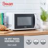 Swan SM4420WHT Freestanding Microwave