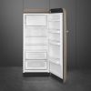 Smeg FAB28RDPP6 60cm Retro 50s Style Free Standing Fridge with Ice Box in Perfectly Pale, Right Hand Hinge