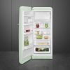 Smeg FAB28LPG6 60cm Retro 50s Style Free Standing Fridge with Ice Box in Pastel Green, Left Hand Hinge