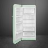 Smeg FAB28LPG6 60cm Retro 50s Style Free Standing Fridge with Ice Box in Pastel Green, Left Hand Hinge