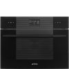 Smeg SO4102M1B3 Linea 45cm Compact Built-In Oven & Micro combi Microwave, Black