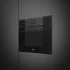 Smeg SO4102S3B3 Linea 45 Compact Steam100 Oven, Black A+ Rated