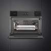 Smeg SO4102S3B3 Linea 45 Compact Steam100 Oven, Black A+ Rated