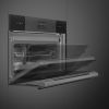 Smeg SO4102S3B3 Linea 45 Compact Steam100 Oven, Black A+ Rated