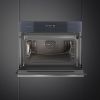 Smeg SO4102S3G Linea 45 Compact Steam100 Oven, Neptune Grey A++ Rated
