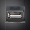 Smeg SO4102S3G Linea 45 Compact Steam100 Oven, Neptune Grey A++ Rated