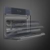 Smeg SO4102S3G Linea 45 Compact Steam100 Oven, Neptune Grey A++ Rated