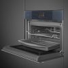 Smeg SO4104APG Linea 45 Compact Omnichef Oven with Steam + Microwave Functions, Neptune Grey