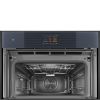 Smeg SO4104APG Linea 45 Compact Omnichef Oven with Steam + Microwave Functions, Neptune Grey
