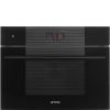 Smeg SO4104S4PB3 Linea 45 Compact Steam100 Pro Oven, Black A++ Rated