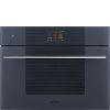 Smeg SO4104S4PG Linea 45 Compact Steam100 Pro Oven, Neptune Grey A++ Rated