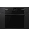 Smeg SO4202M1BI 45cm Musa Combi Microwave Black