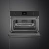 Smeg SO4301M1N Classic 45cm Compact Built-In Oven & Micro combi Microwave, Matte Black