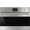 Smeg SO4301M1X Classic 45cm Compact Built-In Oven & Micro combi Microwave, Stainless steel