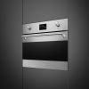 Smeg SO4302M1X Classic 45cm Compact Built-In Oven & Micro combi Microwave, Stainless steel
