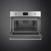 Smeg SO4302M1X Classic 45cm Compact Built-In Oven & Micro combi Microwave, Stainless steel