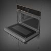 Smeg SO4604M2PNR Dolce Stil Novo 45cm Compact Built-In Combi Oven & Speedwave Microwave, Black - Copper Trim with Vapor Clean
