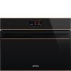 Smeg SO4604S4PNR Dolce Stil Novo 45 Compact Steam100 Pro Oven, Black A++ Rated