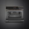 Smeg SO4604S4PNR Dolce Stil Novo 45 Compact Steam100 Pro Oven, Black A++ Rated